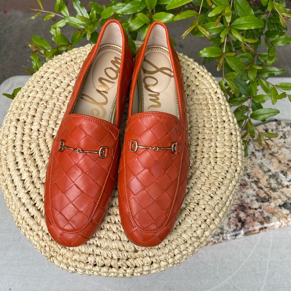 Loraine Woven Loafer (Women) SAM EDELMAN Canyon Orange size 10 new no box - Picture 5 of 16